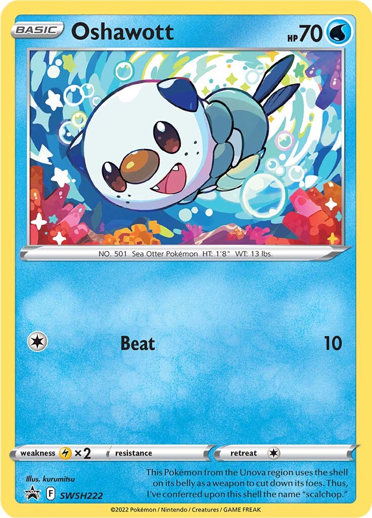 Oshawott (SWSH222) [Sword & Shield: Black Star Promos] | Eastridge Sports Cards & Games