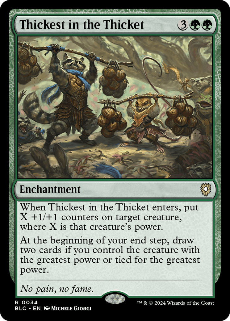 Thickest in the Thicket [Bloomburrow Commander] | Eastridge Sports Cards & Games