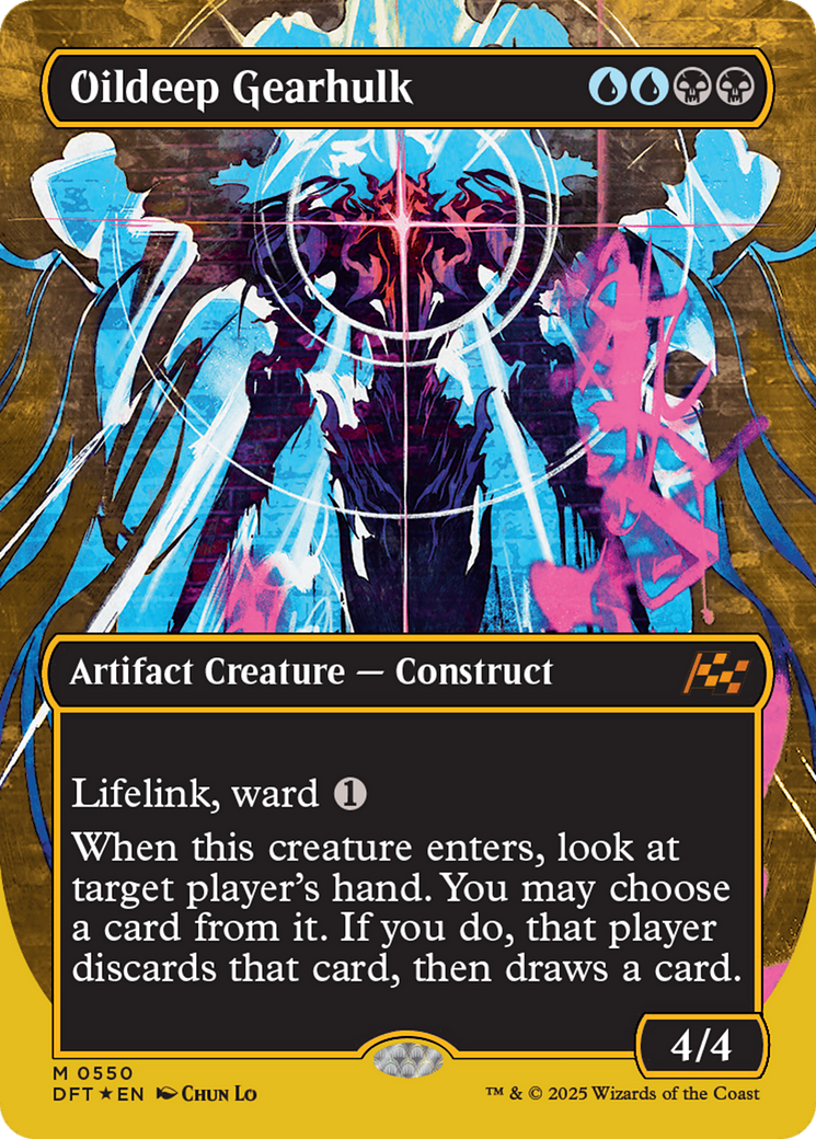 Oildeep Gearhulk (Borderless) (First-Place Foil) [Aetherdrift] | Eastridge Sports Cards & Games