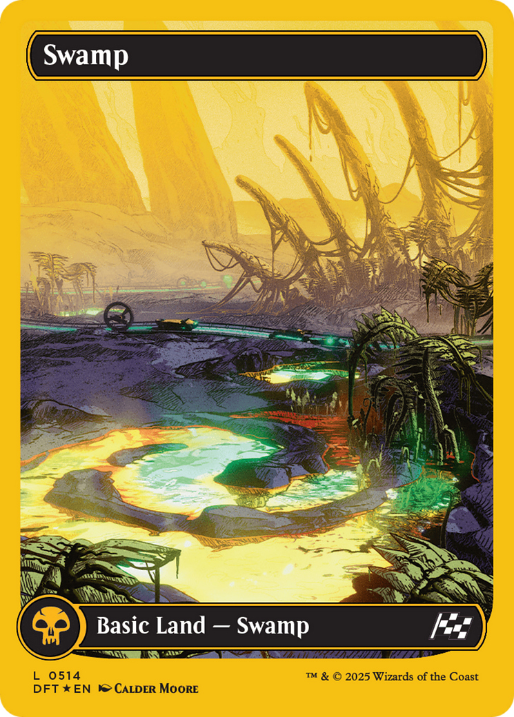 Swamp (0514) (First-Place Foil) [Aetherdrift] | Eastridge Sports Cards & Games