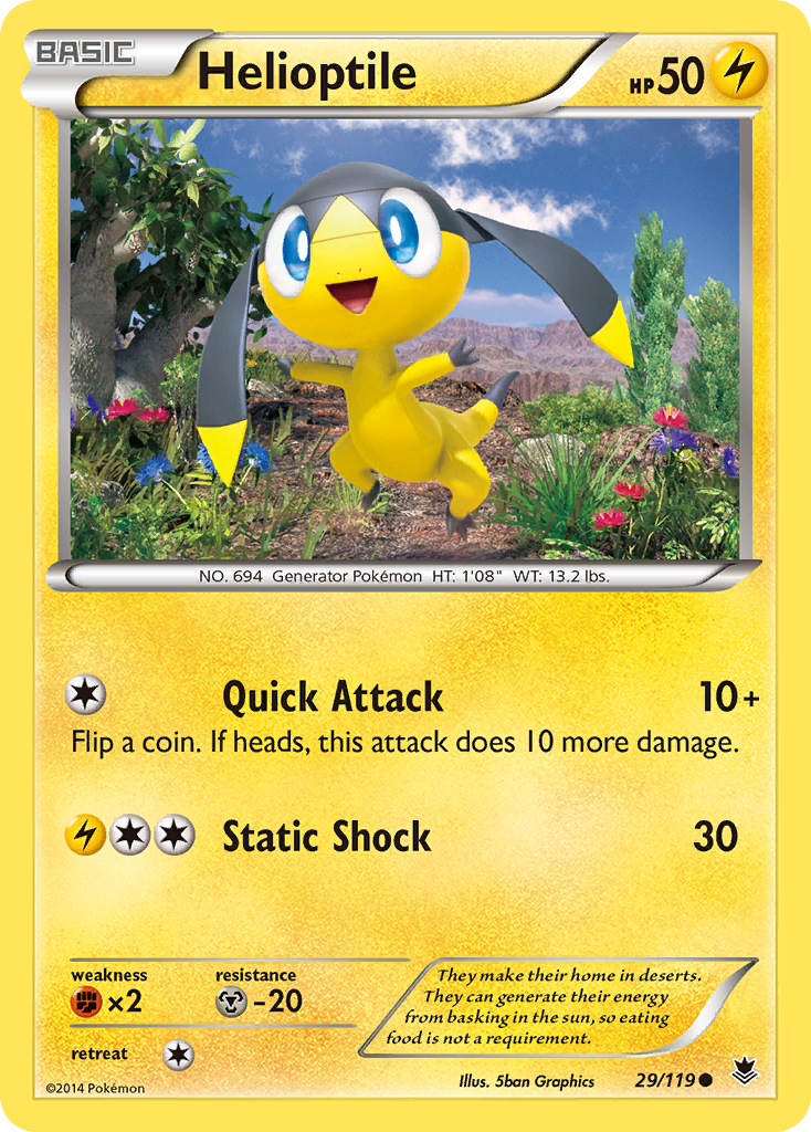 Helioptile (29/119) [XY: Phantom Forces] | Eastridge Sports Cards & Games