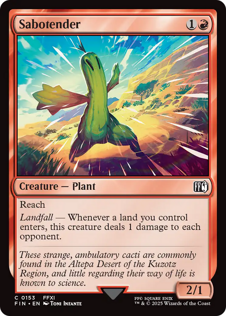 Sabotender [FINAL FANTASY] | Eastridge Sports Cards & Games