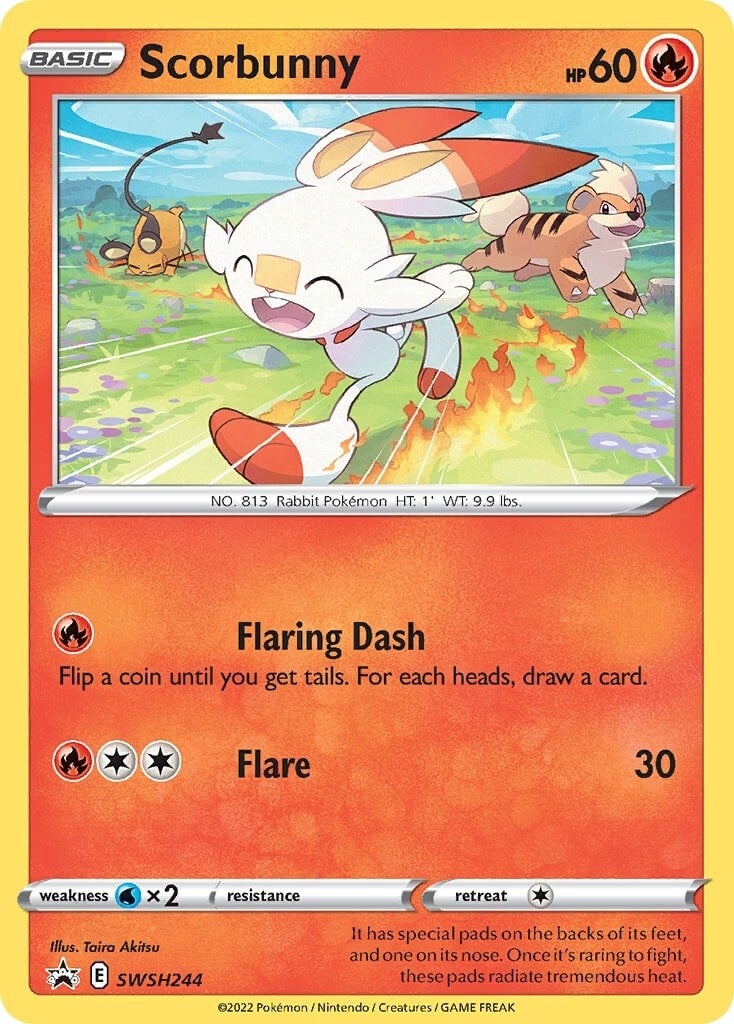 Scorbunny (SWSH244) [Sword & Shield: Black Star Promos] | Eastridge Sports Cards & Games