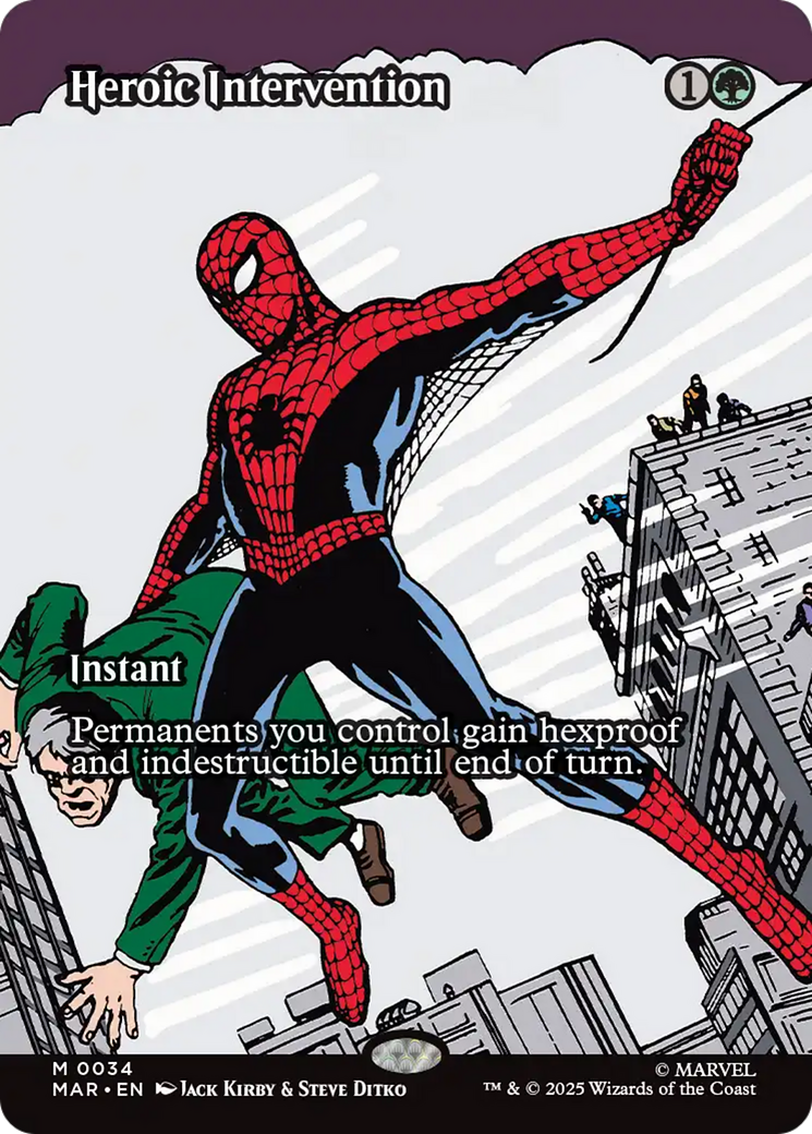 Heroic Intervention (Borderless) [Marvel's Spider-Man: Eternal-Legal] | Eastridge Sports Cards & Games
