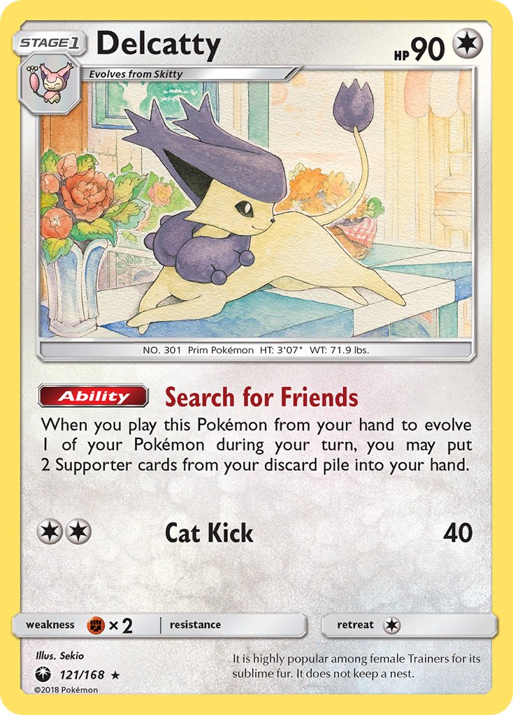 Delcatty (121/168) (Theme Deck Exclusive) [Sun & Moon: Celestial Storm] | Eastridge Sports Cards & Games