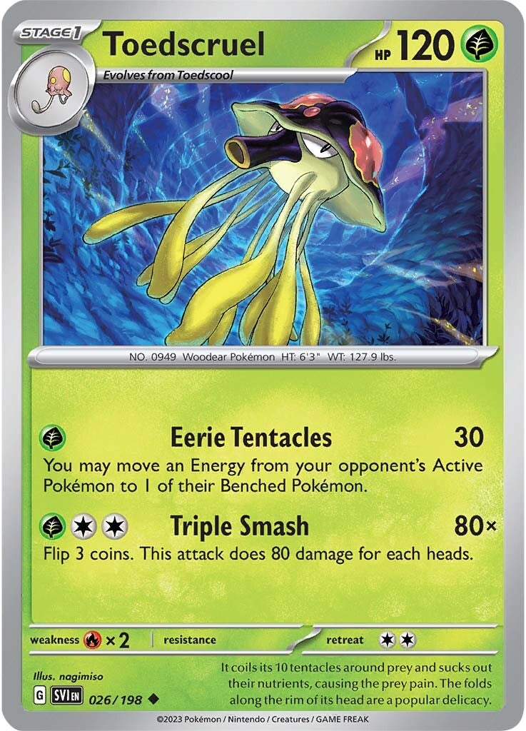 Toedscruel (026/198) [Scarlet & Violet: Base Set] | Eastridge Sports Cards & Games