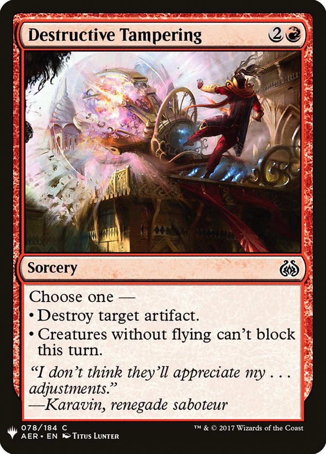 Destructive Tampering [Mystery Booster] | Eastridge Sports Cards & Games