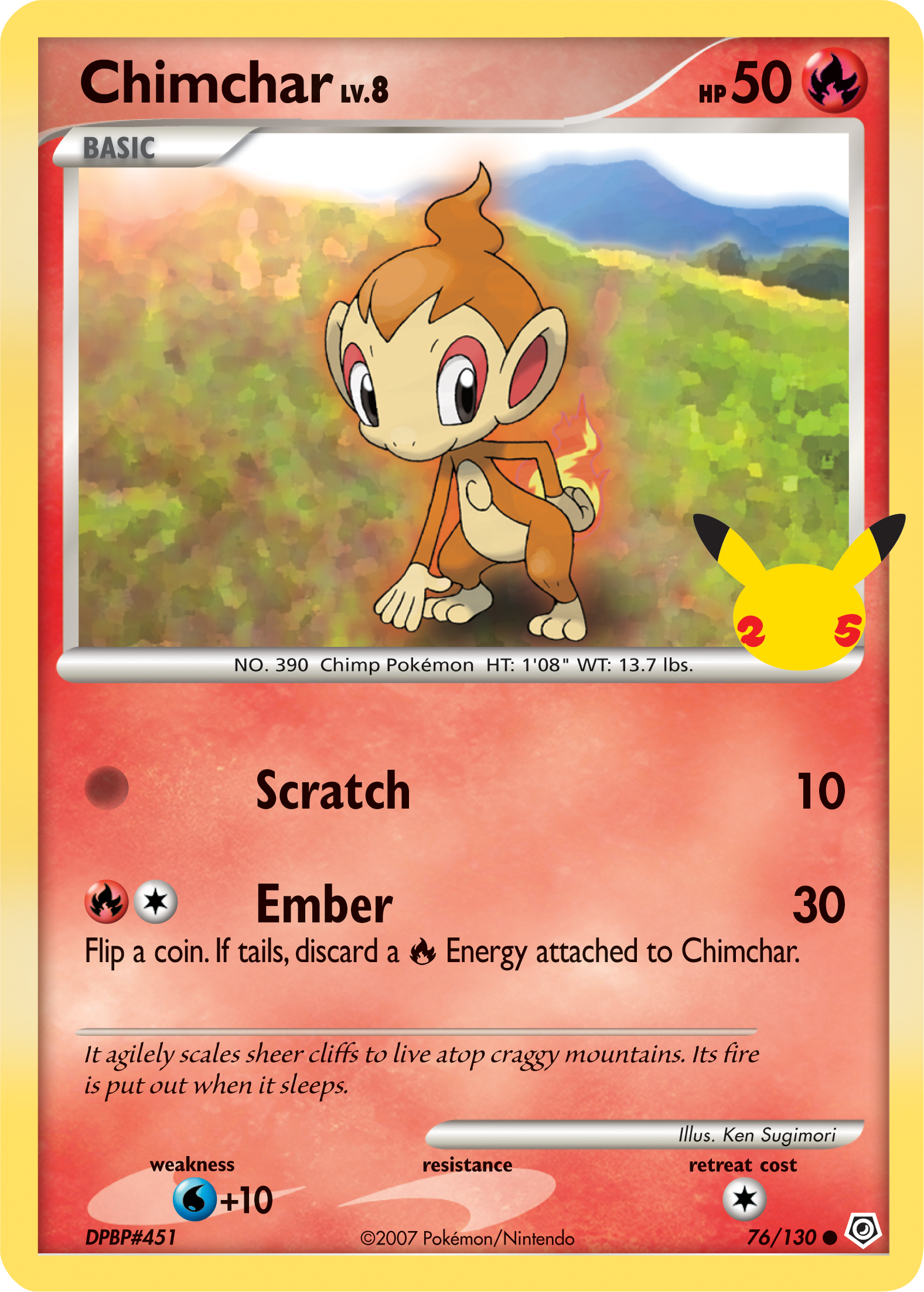 Chimchar (76/130) (Jumbo Card) [First Partner Pack] | Eastridge Sports Cards & Games