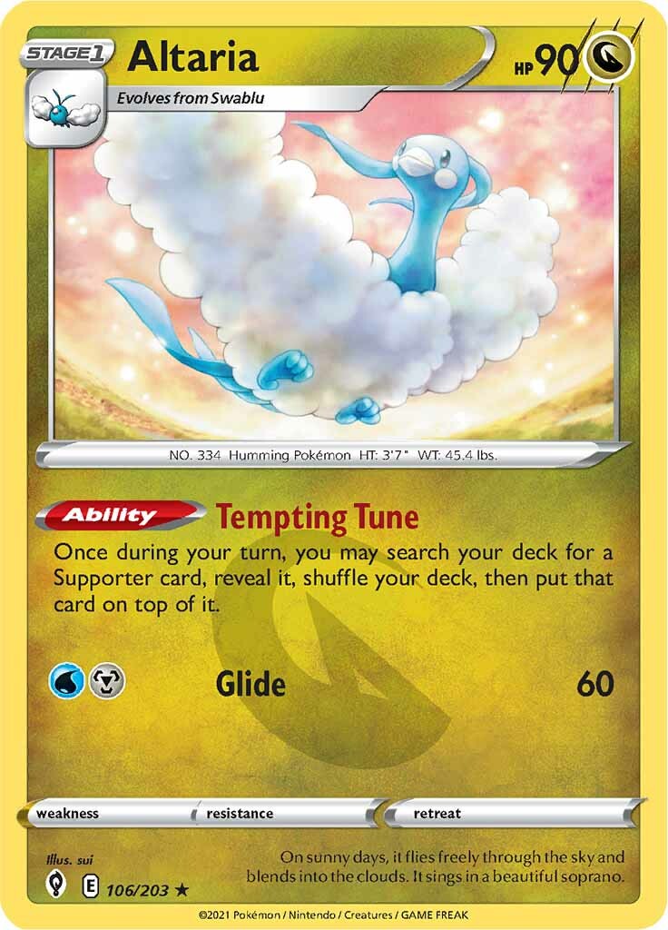 Altaria (106/203) [Sword & Shield: Evolving Skies] | Eastridge Sports Cards & Games