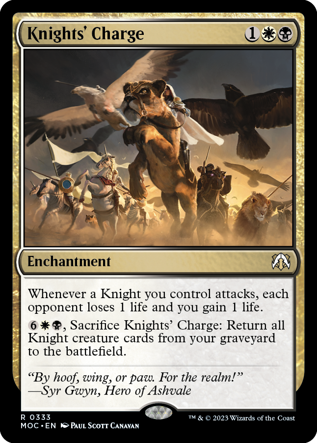 Knights' Charge [March of the Machine Commander] | Eastridge Sports Cards & Games