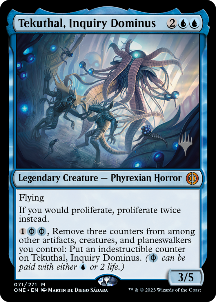 Tekuthal, Inquiry Dominus (Promo Pack) [Phyrexia: All Will Be One Promos] | Eastridge Sports Cards & Games