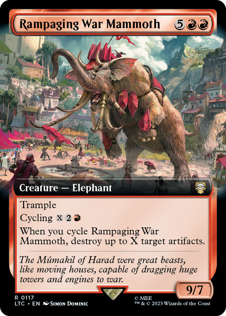 Rampaging War Mammoth (Extended Art) [The Lord of the Rings: Tales of Middle-Earth Commander] | Eastridge Sports Cards & Games