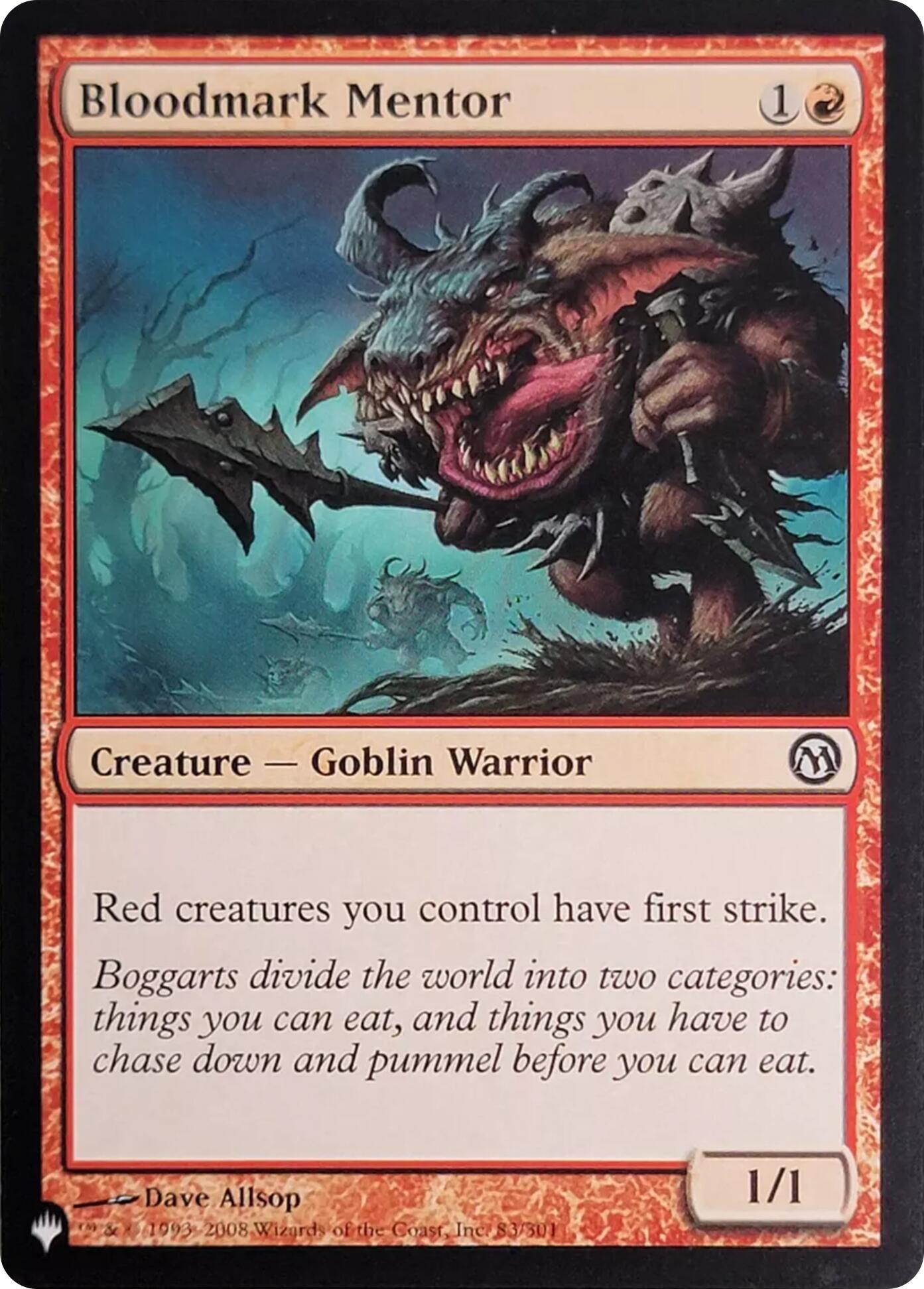 Bloodmark Mentor (83) [The List] | Eastridge Sports Cards & Games