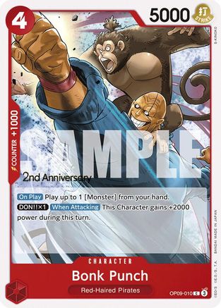 Bonk Punch (OP09-010) - Emperors in the New World: 2nd Anniversary Tournament Cards