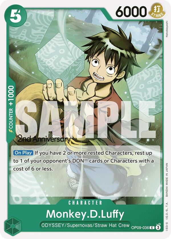 Monkey.D.Luffy [Emperors in the New World: 2nd Anniversary Tournament Cards] | Eastridge Sports Cards & Games
