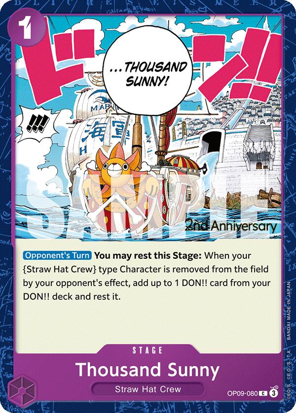 Thousand Sunny [Emperors in the New World: 2nd Anniversary Tournament Cards] | Eastridge Sports Cards & Games