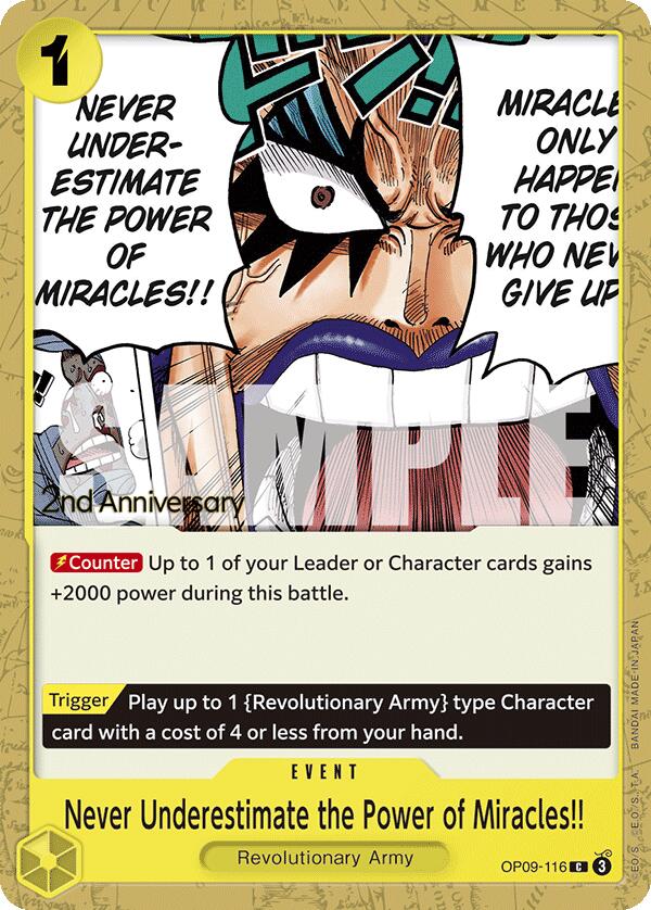 Never Underestimate the Power of Miracles!! [Emperors in the New World: 2nd Anniversary Tournament Cards] | Eastridge Sports Cards & Games