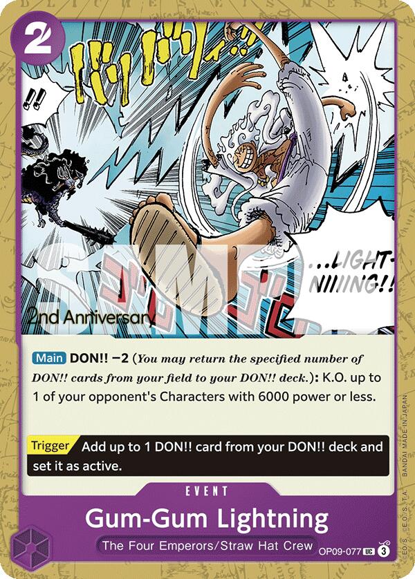 Gum-Gum Lightning [Emperors in the New World: 2nd Anniversary Tournament Cards] | Eastridge Sports Cards & Games