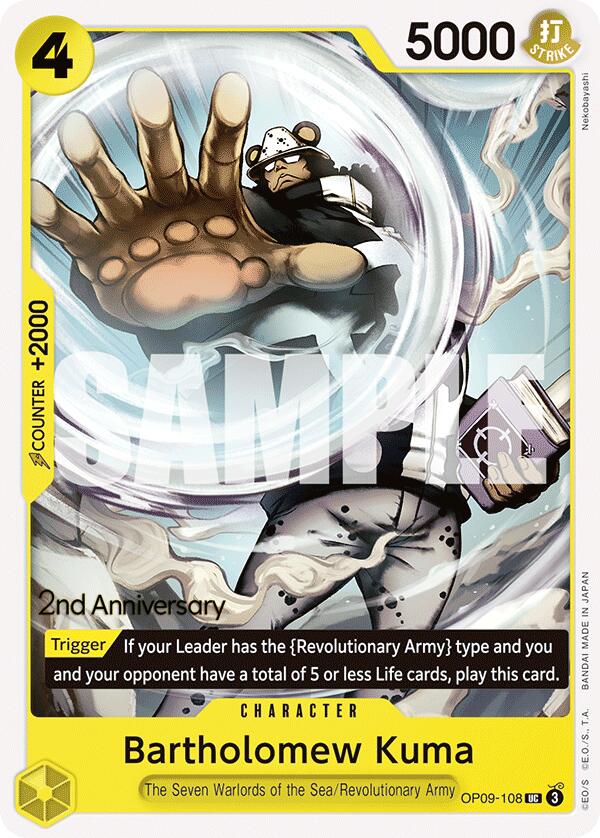 Bartholomew Kuma [Emperors in the New World: 2nd Anniversary Tournament Cards] | Eastridge Sports Cards & Games