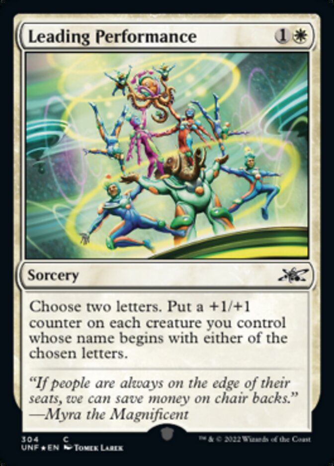 Leading Performance (Galaxy Foil) [Unfinity] | Eastridge Sports Cards & Games