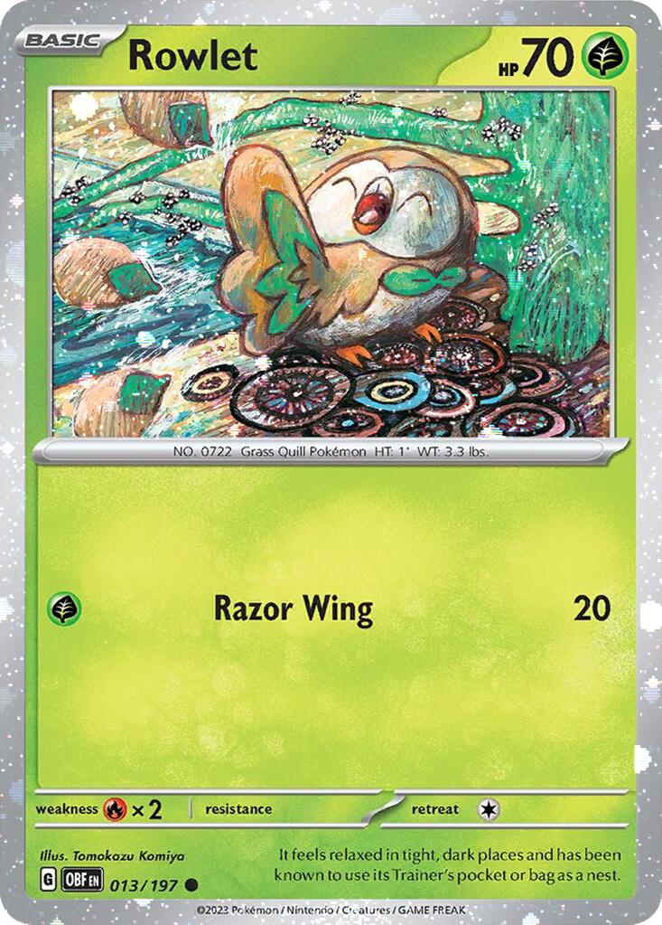 Rowlet (013/197) (Cosmos Holo) [Miscellaneous Cards] | Eastridge Sports Cards & Games