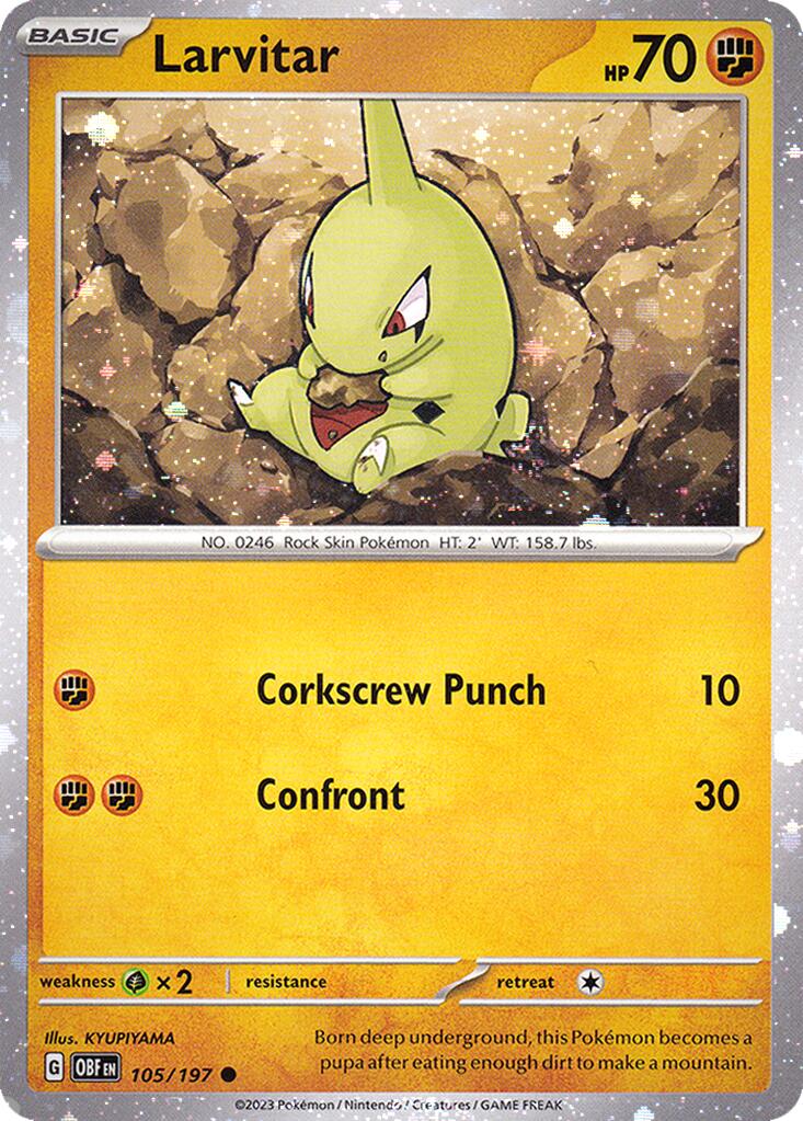 Larvitar (105/197) (Cosmos Holo) [Miscellaneous Cards] | Eastridge Sports Cards & Games