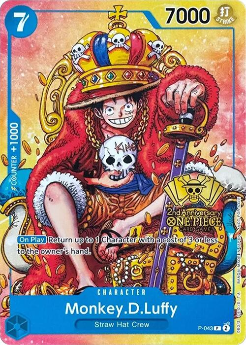 Monkey.D.Luffy (2nd Anniversary Stamped Promo) [One Piece Promotion Cards] | Eastridge Sports Cards & Games