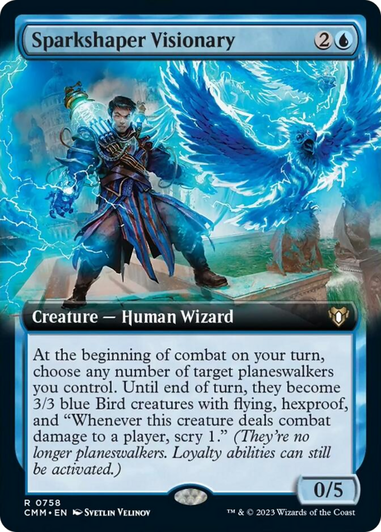 Sparkshaper Visionary (Extended Art) [Commander Masters] | Eastridge Sports Cards & Games