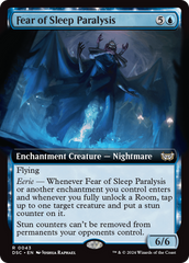 Fear of Sleep Paralysis (Extended Art) [Duskmourn: House of Horror Commander] | Eastridge Sports Cards & Games