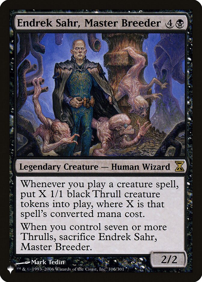 Endrek Sahr, Master Breeder [The List] | Eastridge Sports Cards & Games
