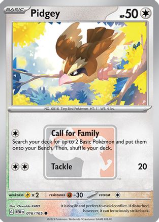 Pidgey (016/165) [League & Championship Cards] | Eastridge Sports Cards & Games