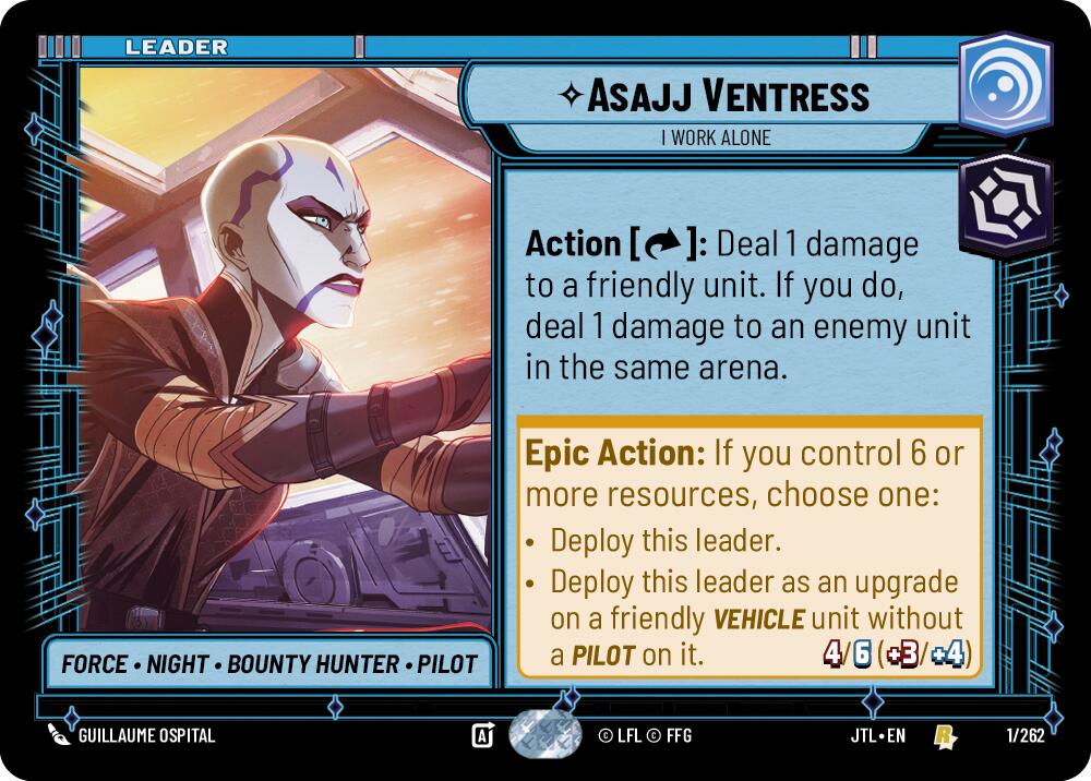Asajj Ventress - I Work Alone (001/262) (001/257) [Jump to Lightspeed] | Eastridge Sports Cards & Games
