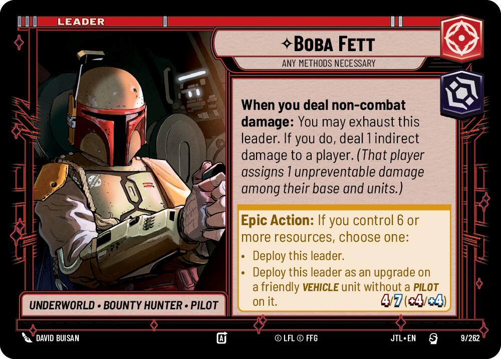 Boba Fett - Any Methods Necessary (009/262) (009/257) [Jump to Lightspeed] | Eastridge Sports Cards & Games