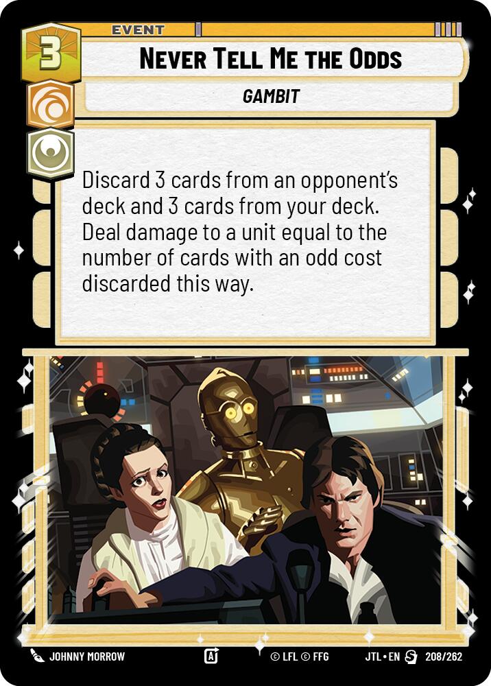 Never Tell Me the Odds (208/262) (208/257) [Jump to Lightspeed] | Eastridge Sports Cards & Games