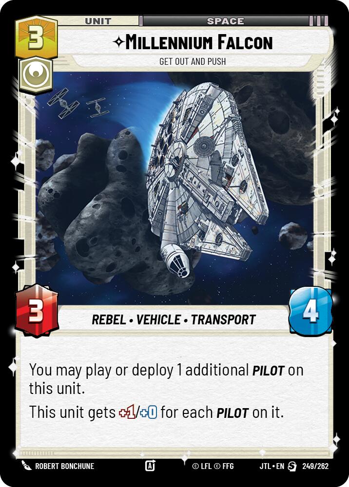 Millennium Falcon - Get Out And Push (249/262) (249/257) [Jump to Lightspeed] | Eastridge Sports Cards & Games