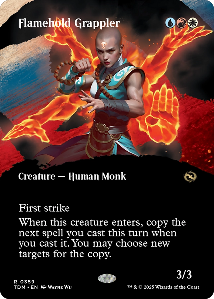 Flamehold Grappler (Borderless) [Tarkir: Dragonstorm] | Eastridge Sports Cards & Games