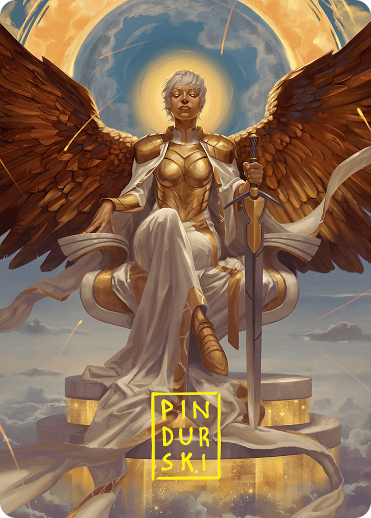 Herald of Eternal Dawn Art Card (27/54) (Gold-Stamped Signature) [Foundations Art Series] | Eastridge Sports Cards & Games
