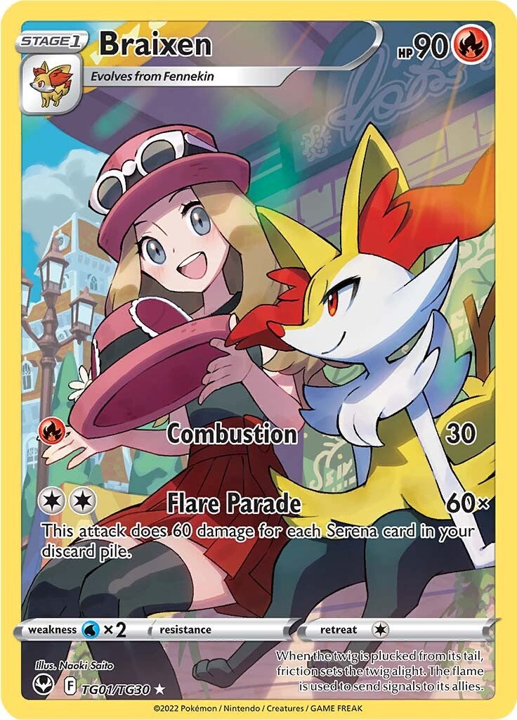 Braixen (TG01/TG30) [Sword & Shield: Silver Tempest] | Eastridge Sports Cards & Games