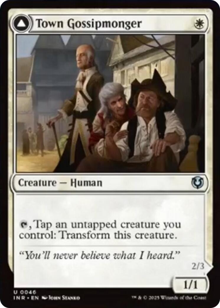 Town Gossipmonger // Incited Rabble [Innistrad Remastered] | Eastridge Sports Cards & Games