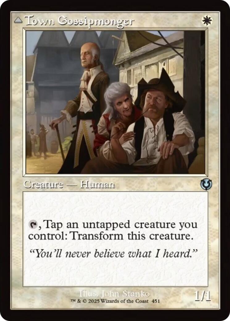 Town Gossipmonger // Incited Rabble (Retro Frame) [Innistrad Remastered] | Eastridge Sports Cards & Games