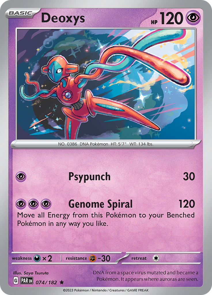 Deoxys (074/182) [Scarlet & Violet: Paradox Rift] | Eastridge Sports Cards & Games