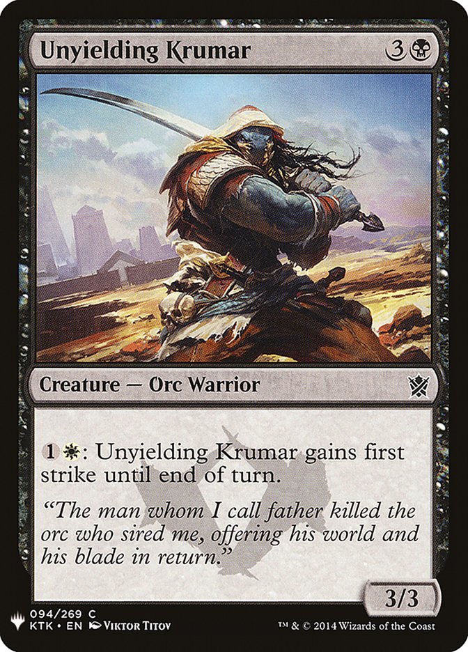 Unyielding Krumar [Mystery Booster] | Eastridge Sports Cards & Games