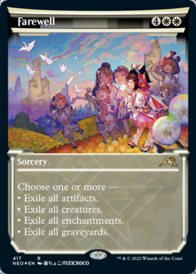 Farewell (Showcase) (Foil Etched) [Kamigawa: Neon Dynasty] | Eastridge Sports Cards & Games
