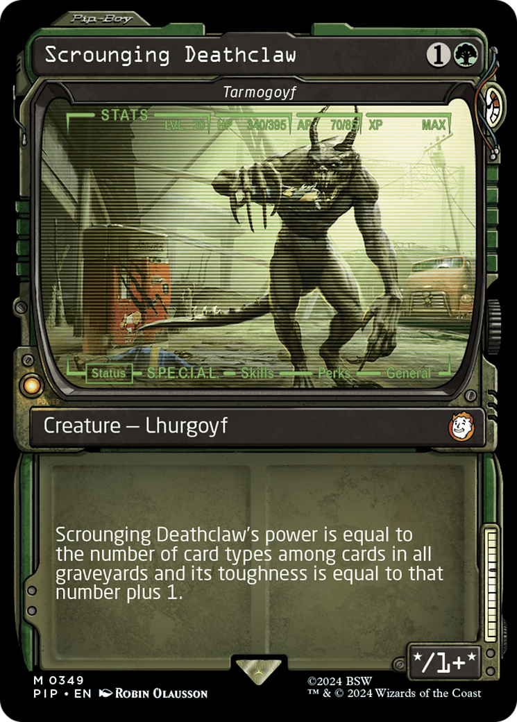 Scrounging Deathclaw - Tarmogoyf (Showcase) [Fallout] | Eastridge Sports Cards & Games