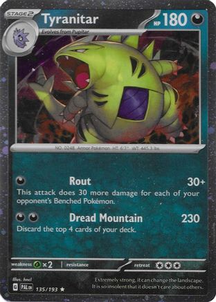 Tyranitar (135/193) (Cosmo Foil) [Miscellaneous Cards] | Eastridge Sports Cards & Games