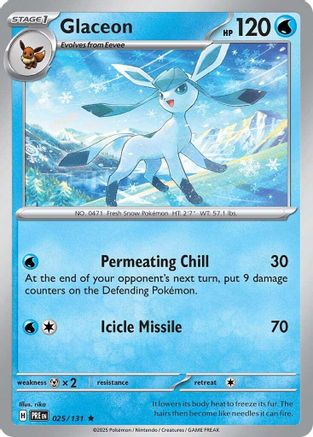 Glaceon (025/131) [Scarlet & Violet: Prismatic Evolutions] | Eastridge Sports Cards & Games