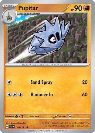 Pupitar (048/131) [Scarlet & Violet: Prismatic Evolutions] | Eastridge Sports Cards & Games
