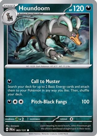 Houndoom (063/131) [Scarlet & Violet: Prismatic Evolutions] | Eastridge Sports Cards & Games