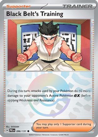 Black Belt's Training (096/131) (Poke Ball Pattern) [Scarlet & Violet: Prismatic Evolutions] | Eastridge Sports Cards & Games