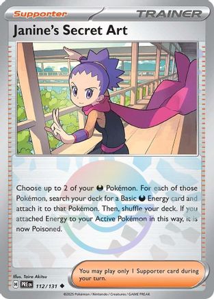 Janine's Secret Art (112/131) (Poke Ball Pattern) [Scarlet & Violet: Prismatic Evolutions] | Eastridge Sports Cards & Games